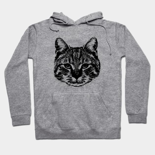 Cat retro pop art Hoodie by phatvo